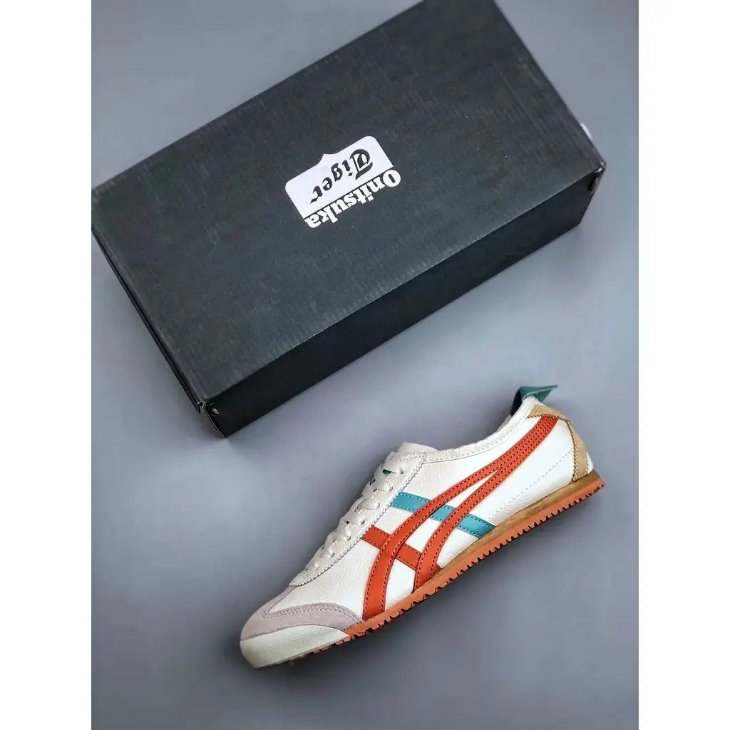 Onitsuka TIGER Mexico 66 CREAM PIQUANT ORANGE LACEUP