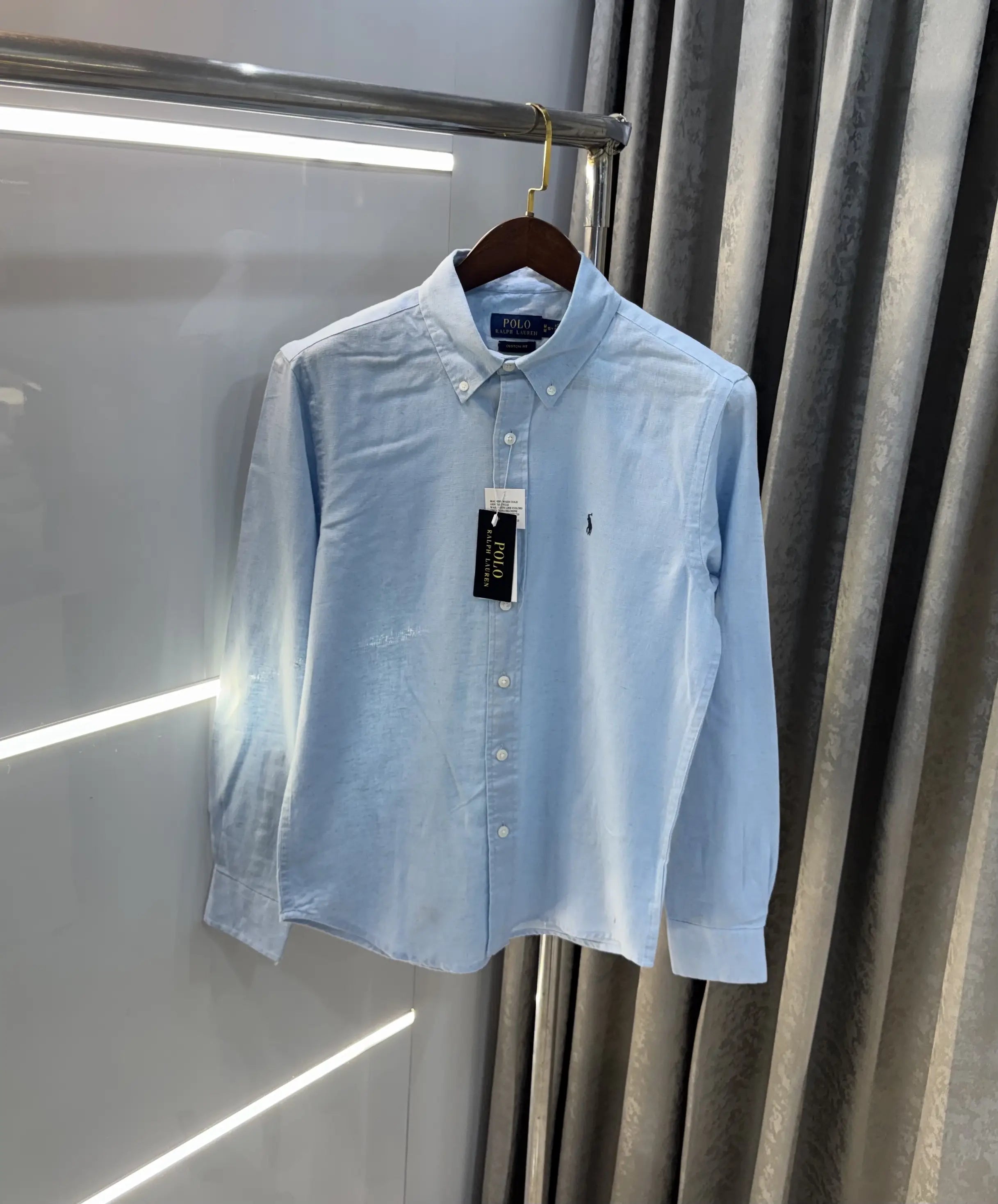 Ralph Lauren Sky Blue Premium Linen Shirt