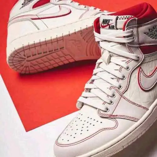 NIKEE AIR JORDAN 1 RETRO HIGH PHANTOM GYM RED
