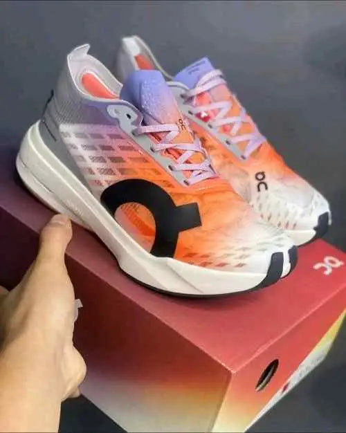 On Cloudboom Strike White Flame with cloud extra insole