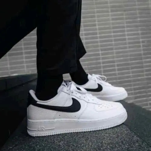 Nikkee Airforce 1 Low White Black Swoosh