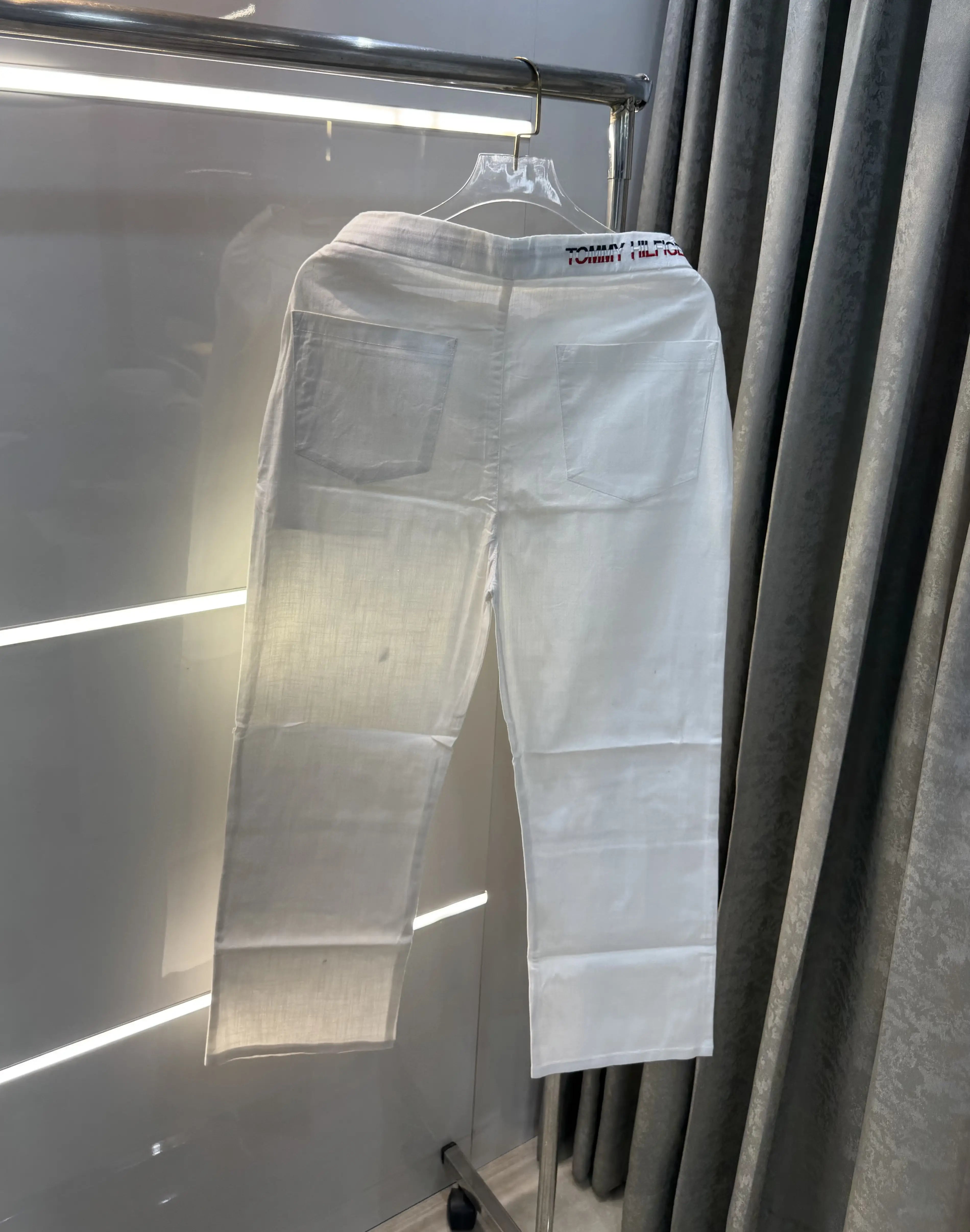 Tommy  Hilfiger White Premium Classic Trouser