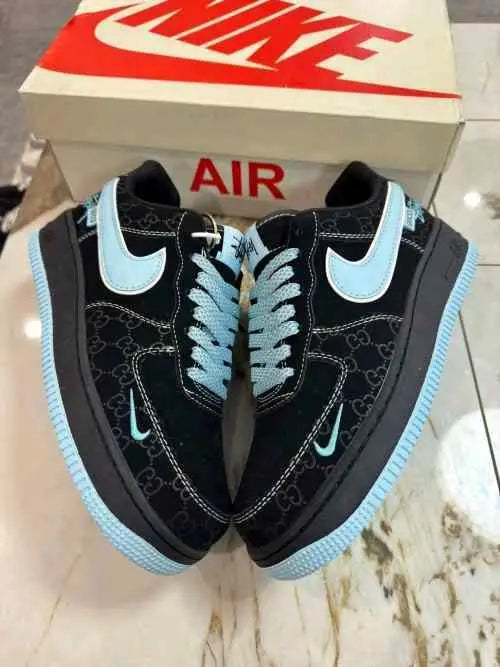 Nikee Airforce 1 X Guccii GG Blue 2025