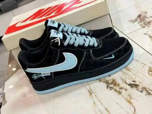 Nikee Airforce 1 X Guccii GG Blue 2025