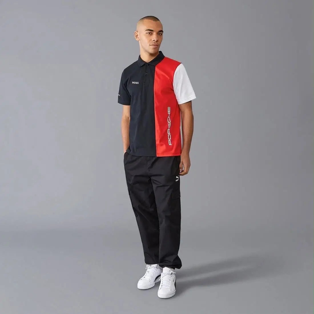 Hug o Boss Porsch e Navy Blue Premium Polo T-shirt