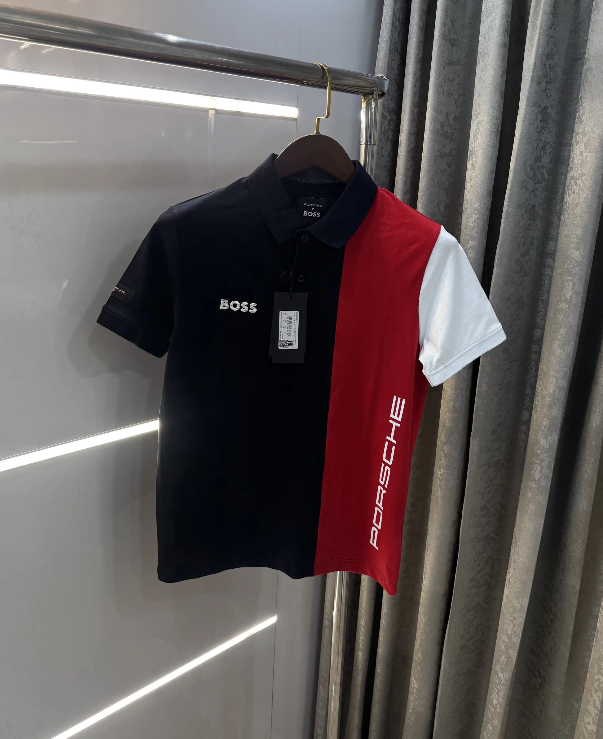 Hug o Boss Porsch e Navy Blue Premium Polo T-shirt