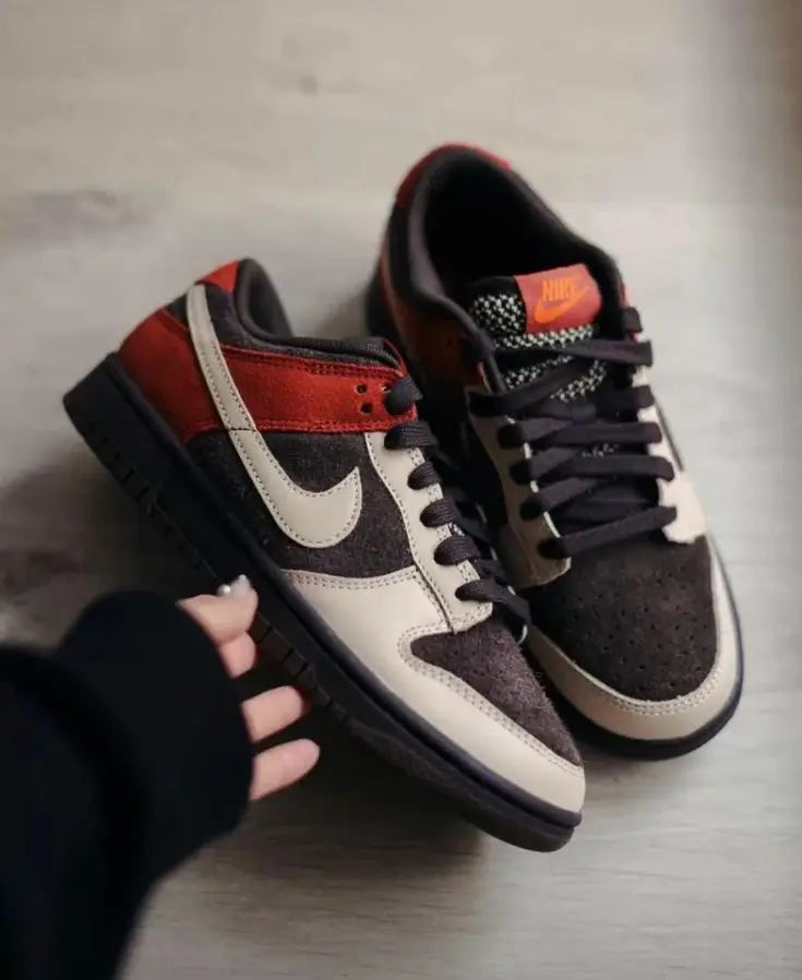 Nikee Dunk Low Red Panda Brown Suede