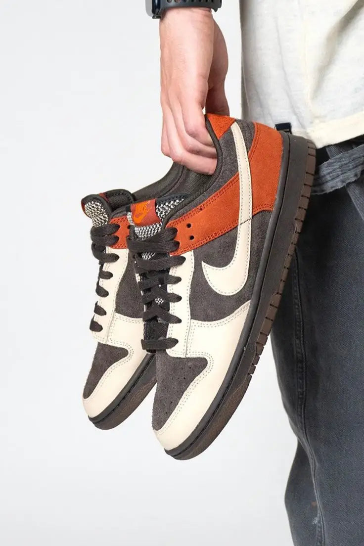 Nikee Dunk Low Red Panda Brown Suede