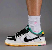 nikee sb x csef dunk low pro shoes summit white black white iron