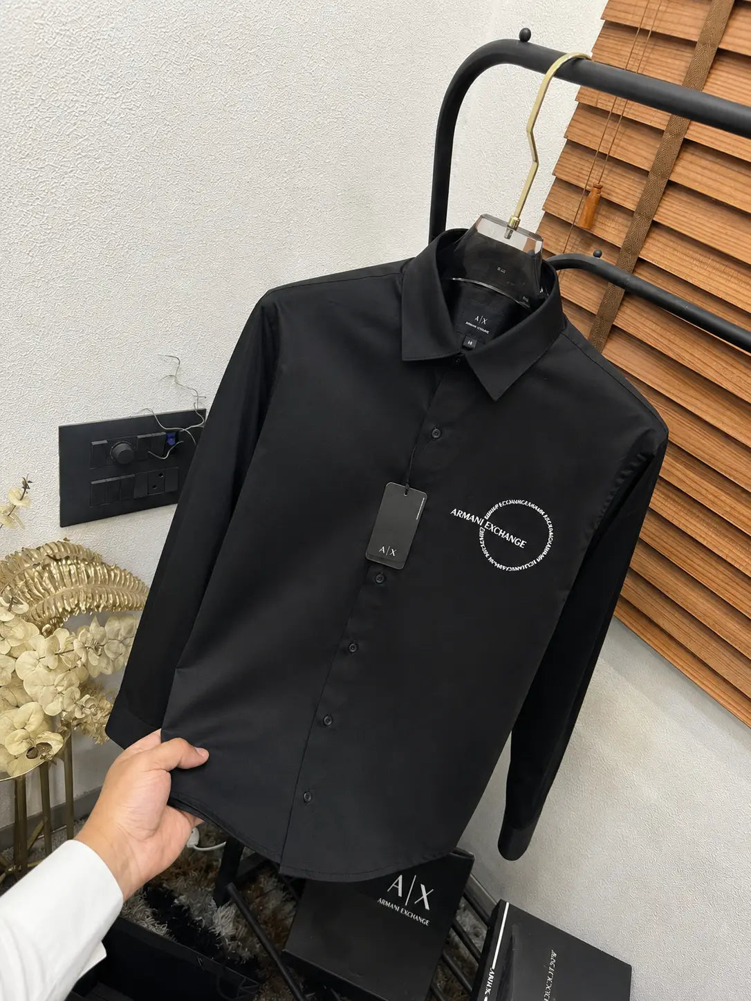 Arman_i Exchange Imported Cotton Premium Partywear Printed Shirt With Og Box & Bag (DN 605)