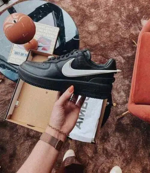nikee airforce 1 x ambush BLACK WHITE