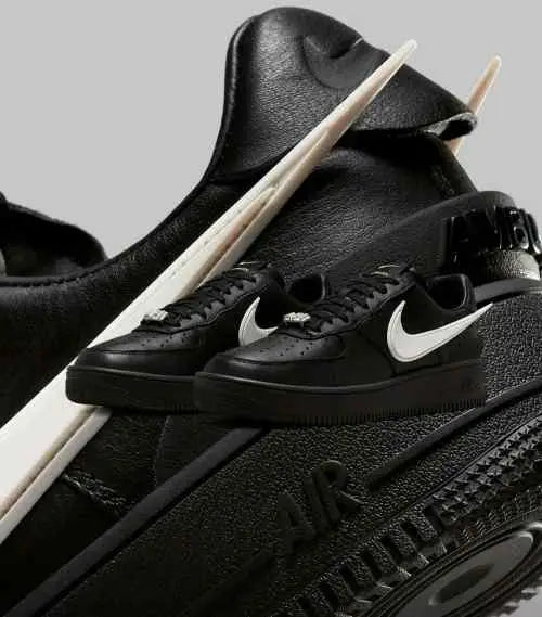 nikee airforce 1 x ambush BLACK WHITE