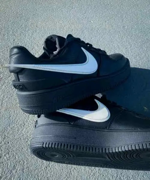 nikee airforce 1 x ambush BLACK WHITE