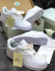 Nikee Airforce 1 White Pure Leather UA Quality for her fi