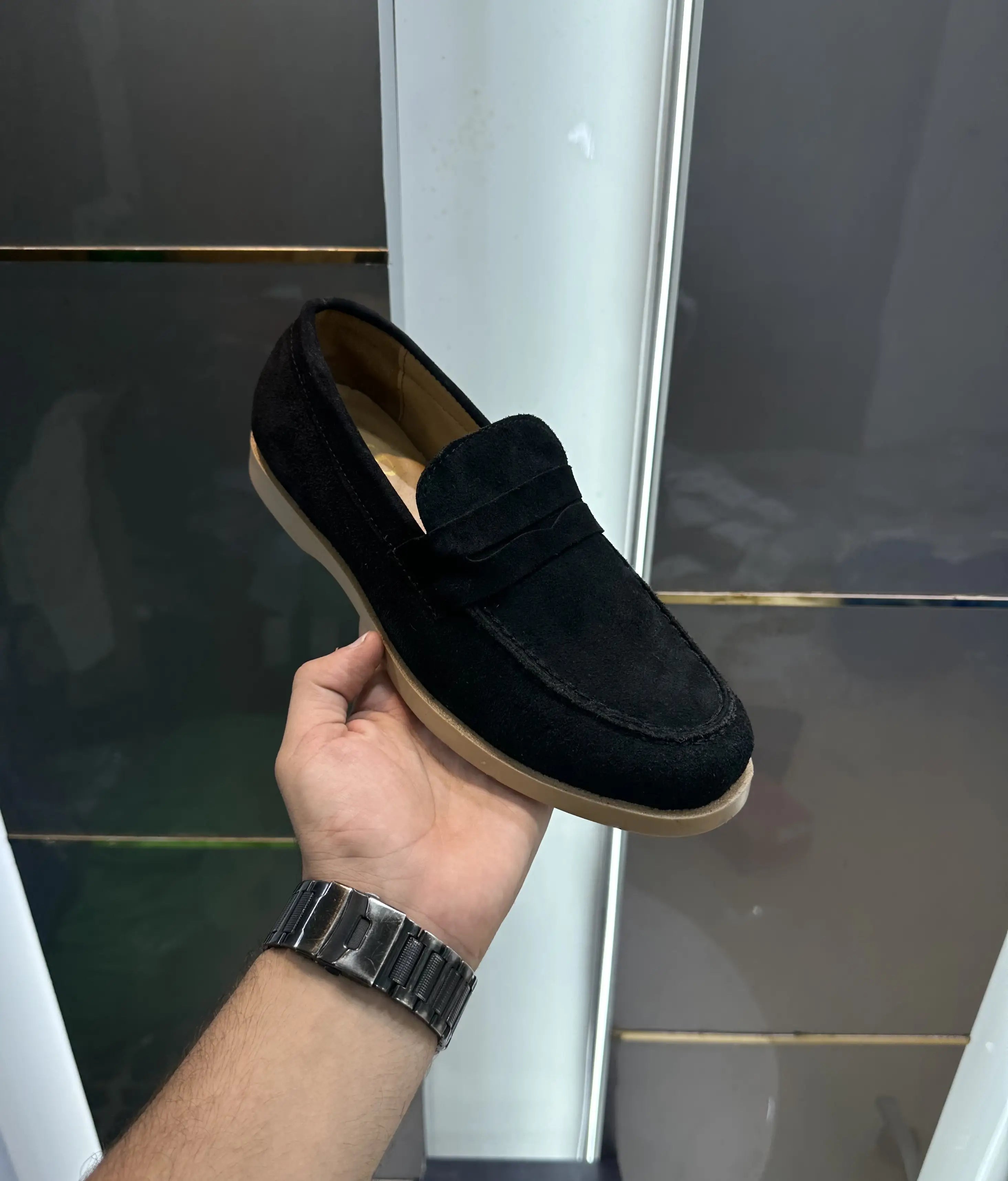Dior_Black Premium Suede Leather Formal