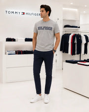 Tommy Hilfige r Grey Embroidery Logo Premium T-Shirt