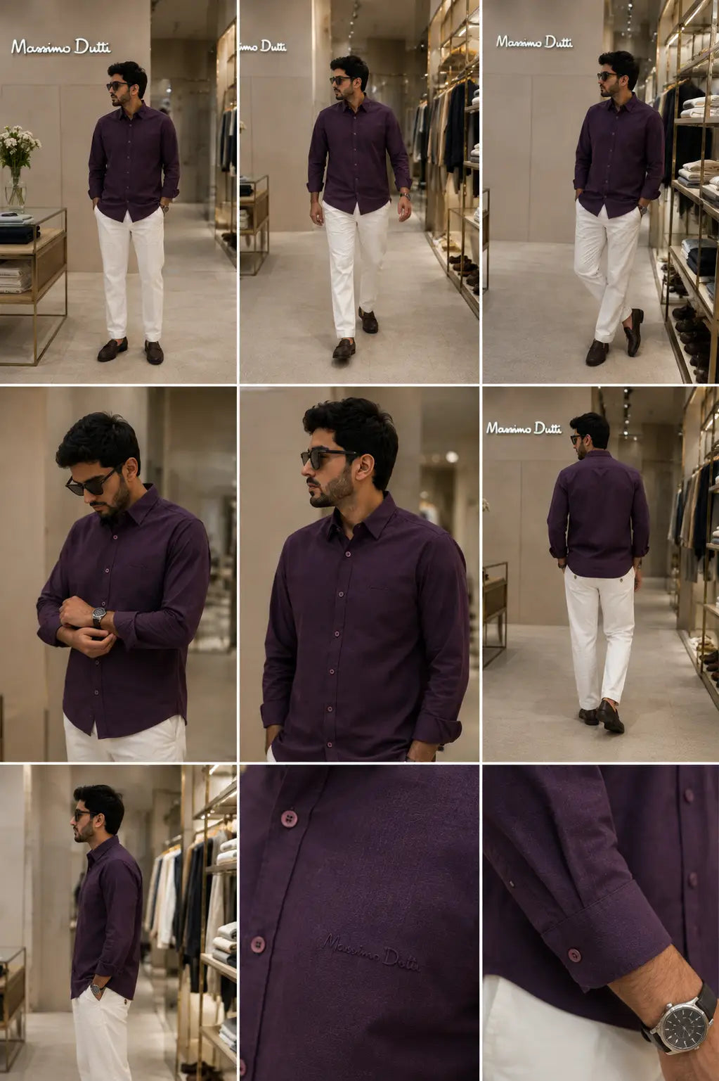 Massimo Dutti Wine White Italian Imported Combo