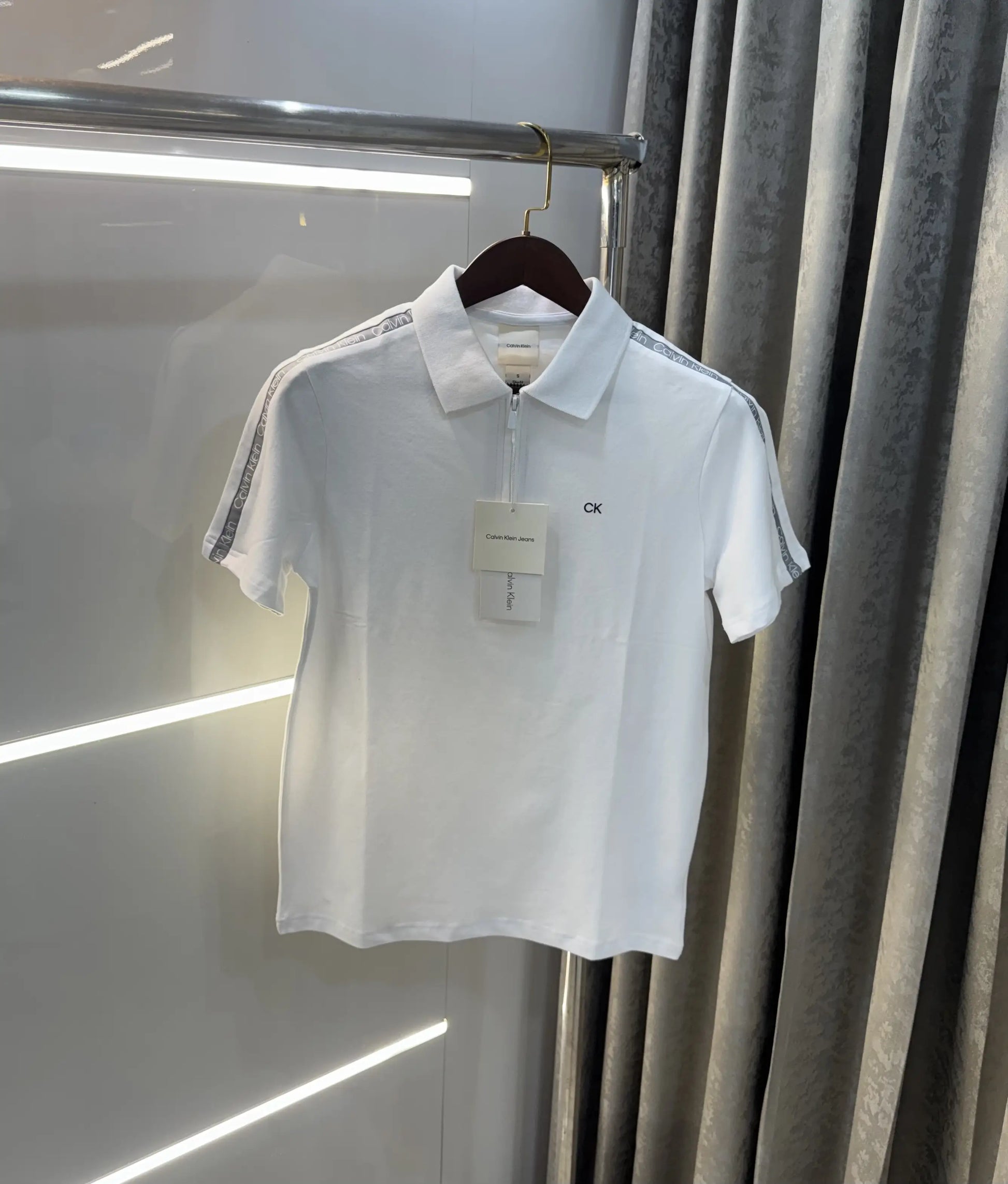 Calvin  Klein White Premium Polo T-Shirt