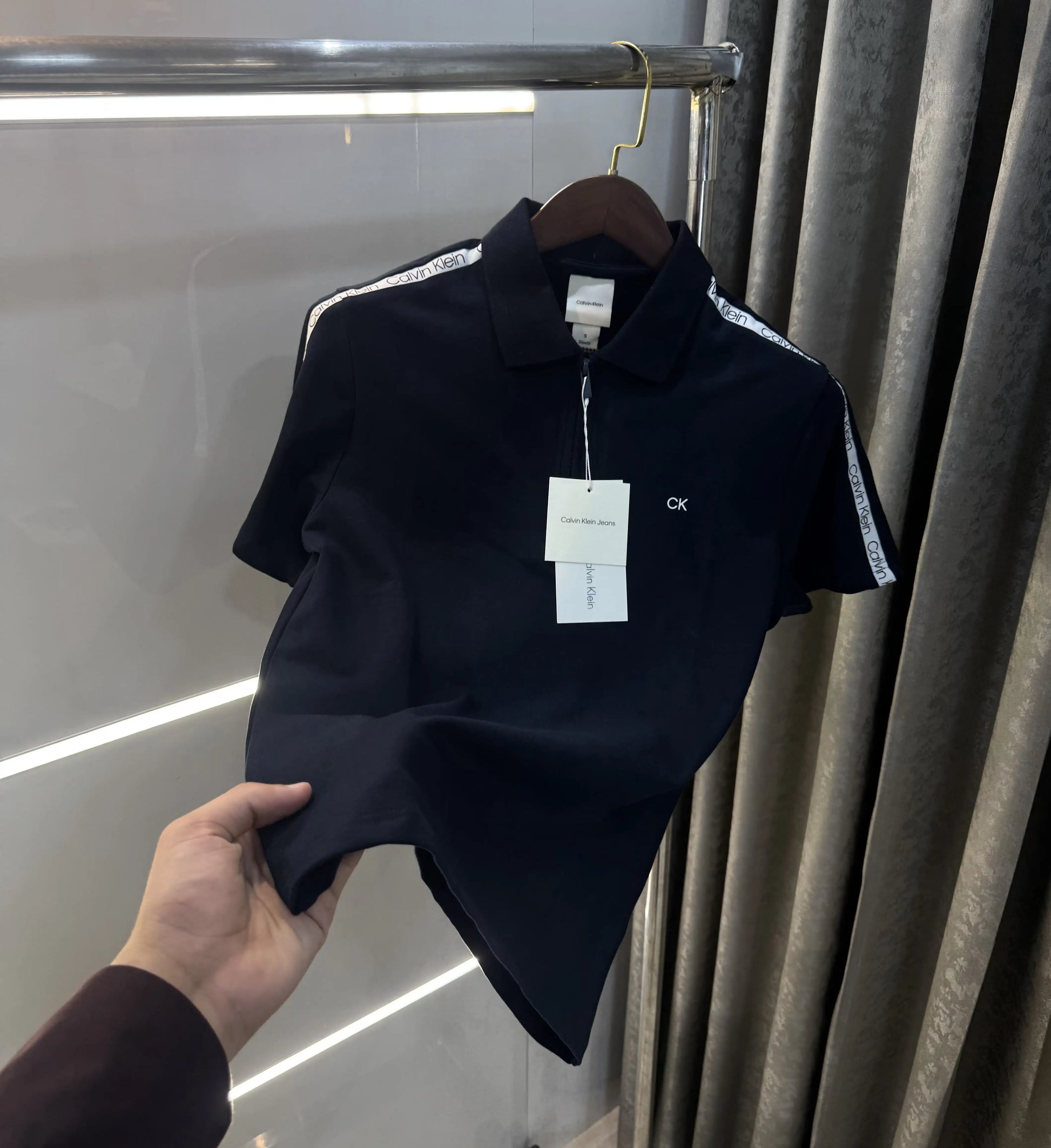 Calvin  Klein Navy Blue Premium Polo T-Shirt