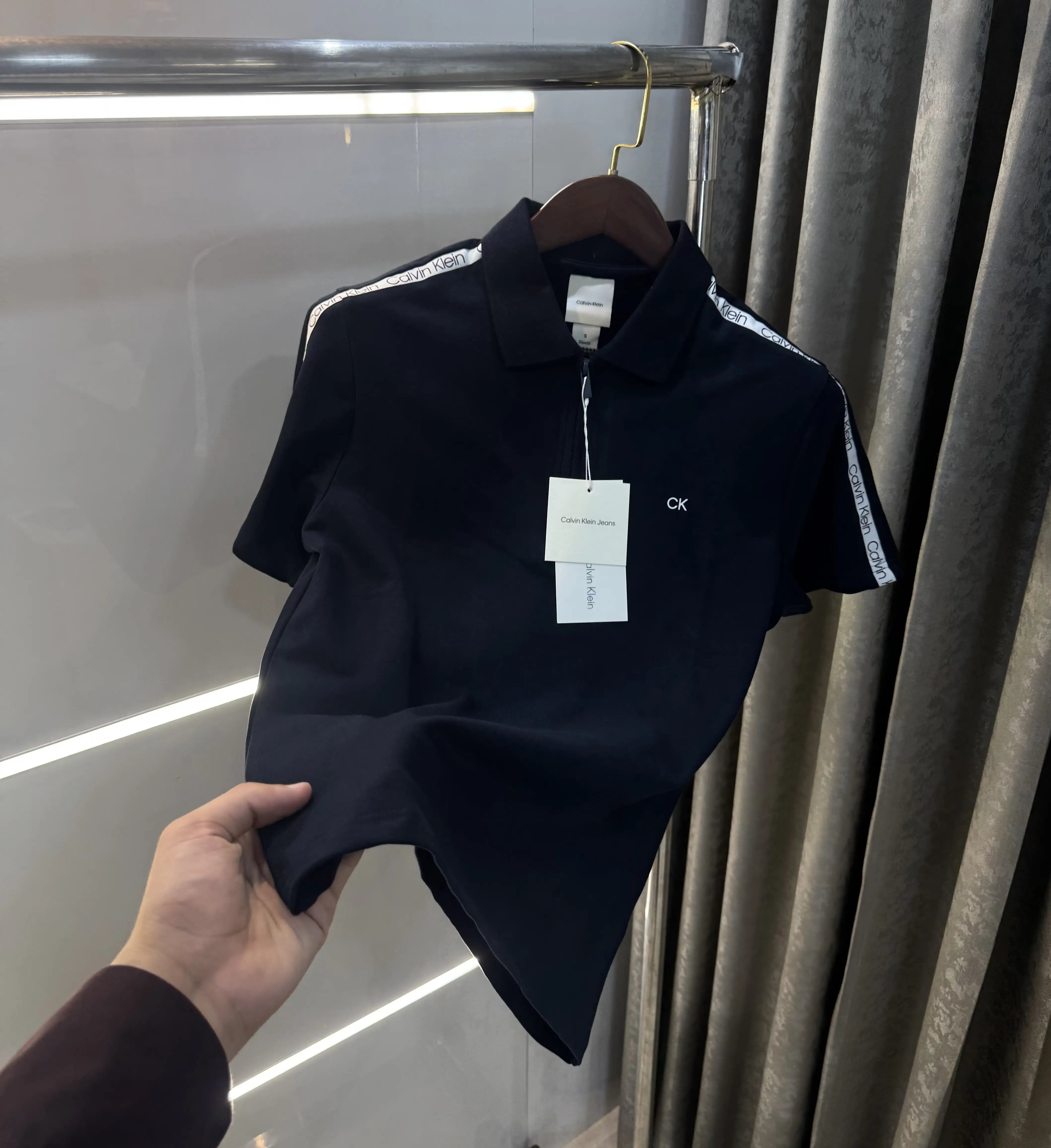 Calvin  Klein Navy Blue Premium Polo T-Shirt