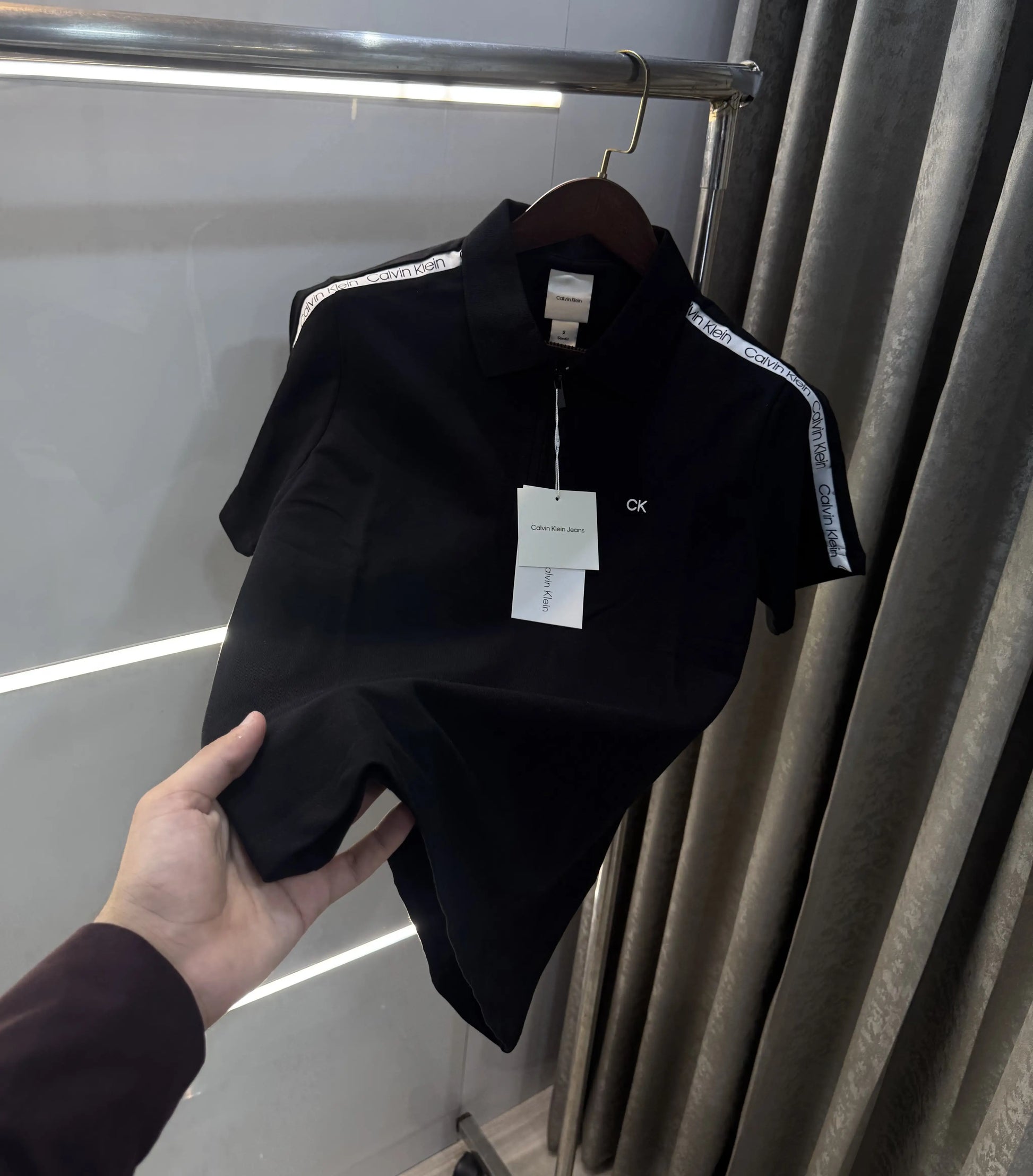 Calvin  Klein Black Premium Polo T-Shirt