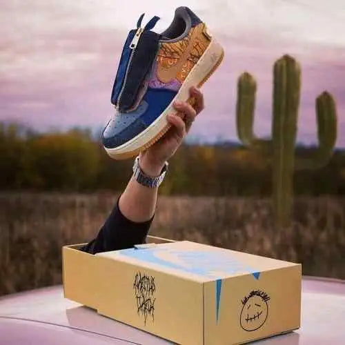 Nikee AirForce 1 Low Travis Scott Cactus Jack Semi UA
