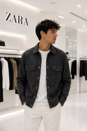 Zar a Black Designer Classic Bomber Jacket