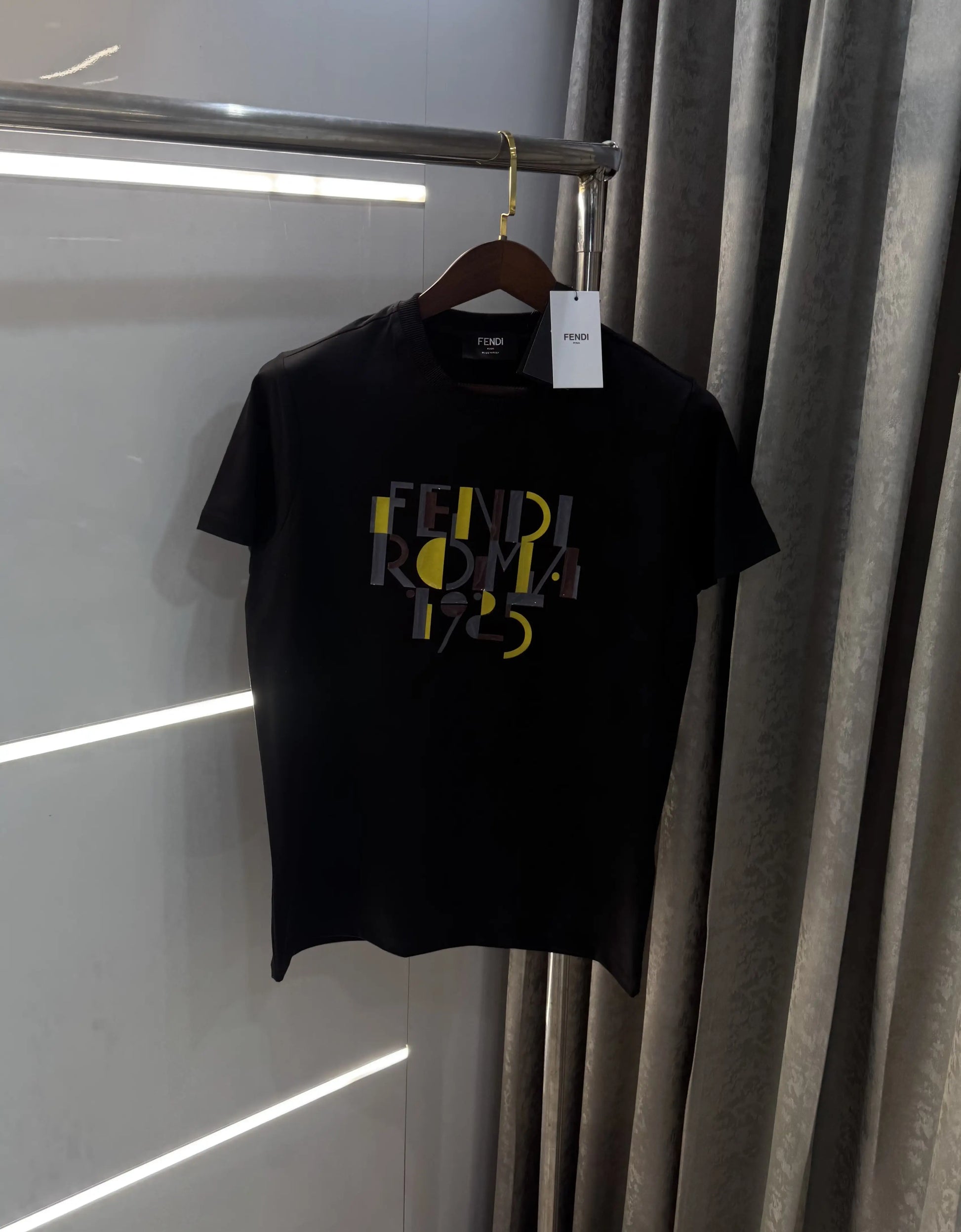 Fend i Black BLogo Work Imported T-Shirt