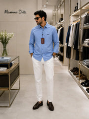 Loro Piana Sky Blue White Italian Imported Combo