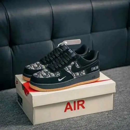 nikee airforce 1 low dioorr black