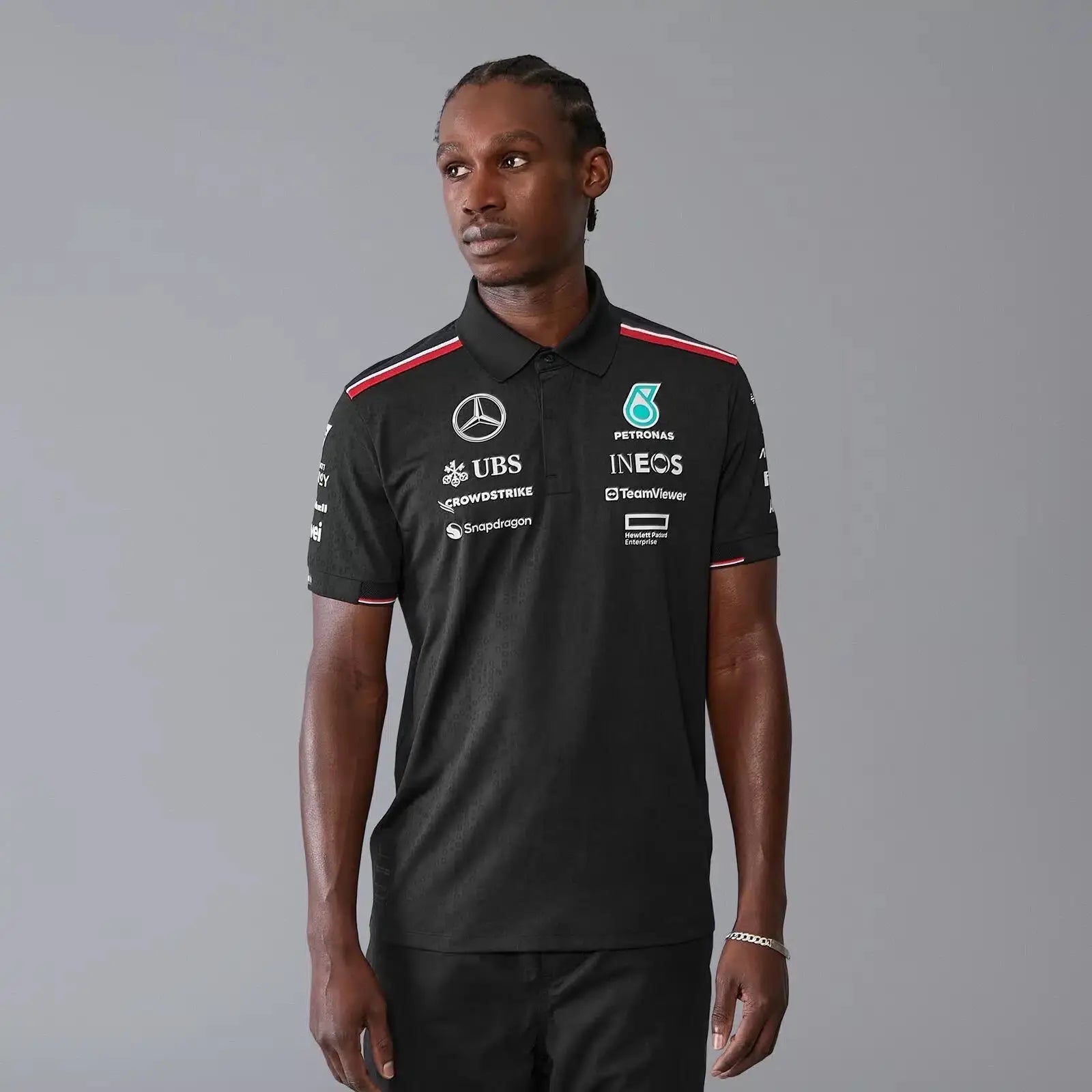 Tomm y Hilfiger Black Premium Polo T-shirt