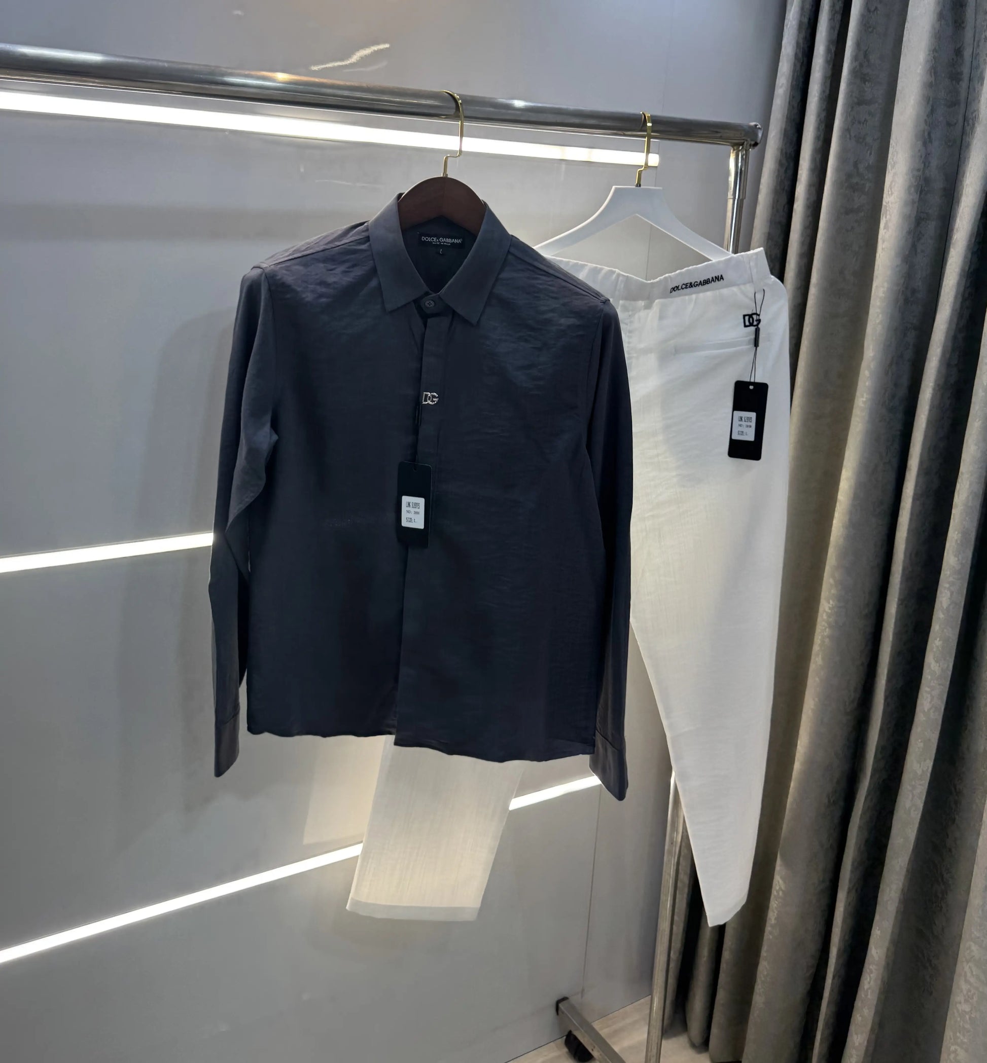 Dolce&Gabban a Grey White Italian Imported Combo