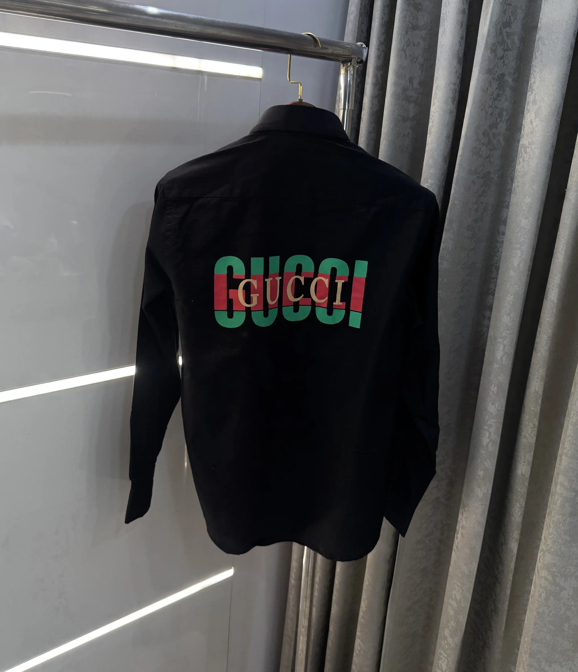 Gucc i Black Logo Work Premium Shirt