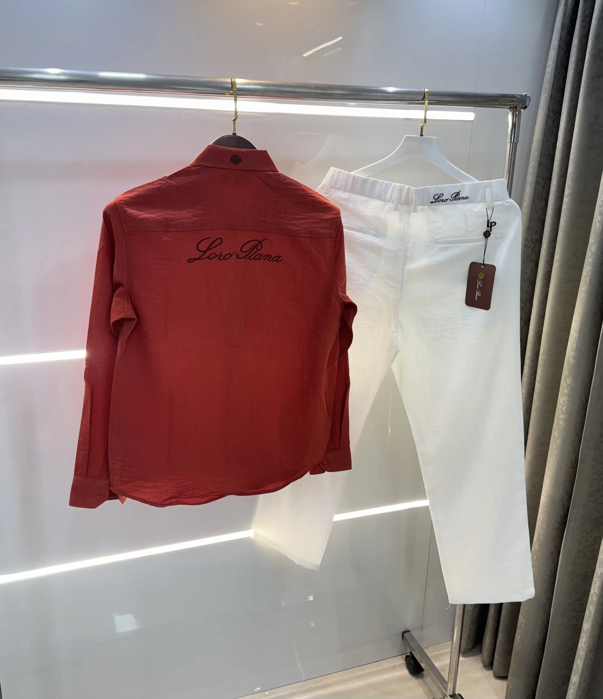 Loro Piana Rust White Italian Imported Combo