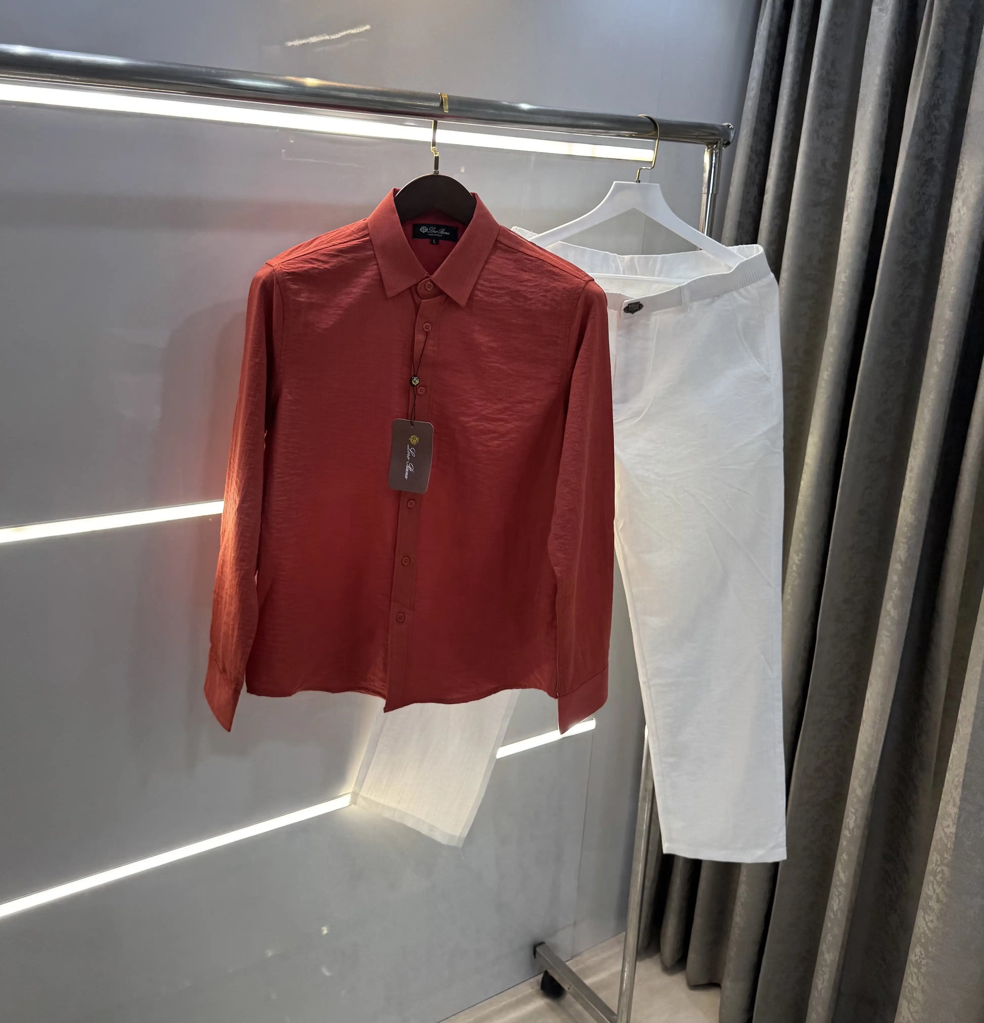 Loro Piana Rust White Italian Imported Combo