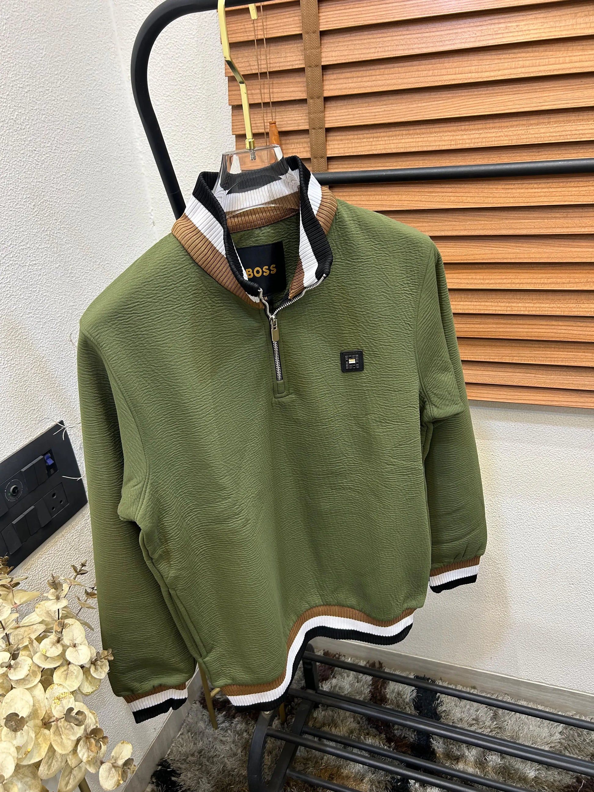 Boss Imported Exclusive Full Sleeve Half Zipper Premium Sweater (DN 616)