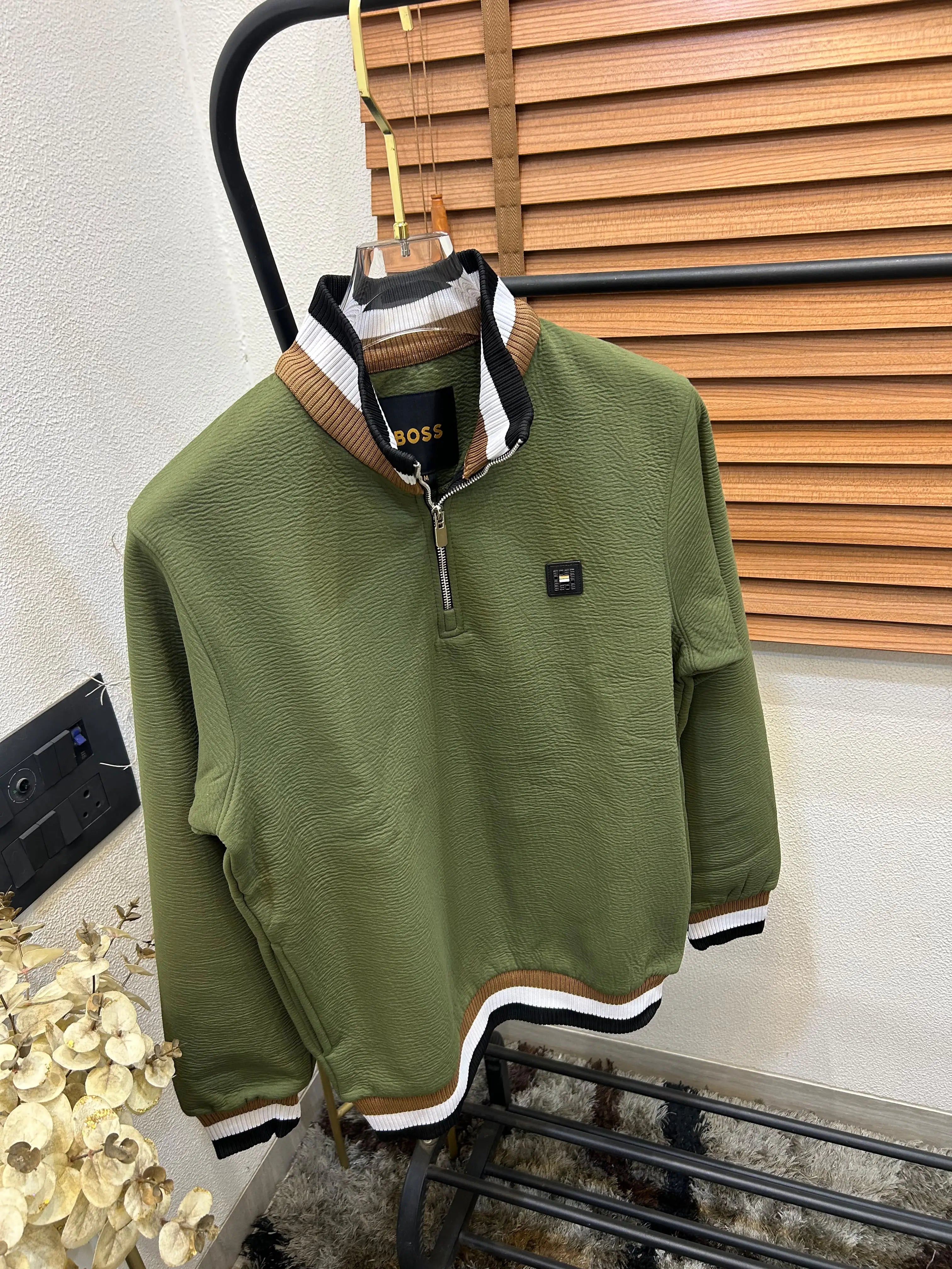 Boss Imported Exclusive Full Sleeve Half Zipper Premium Sweater (DN 616)