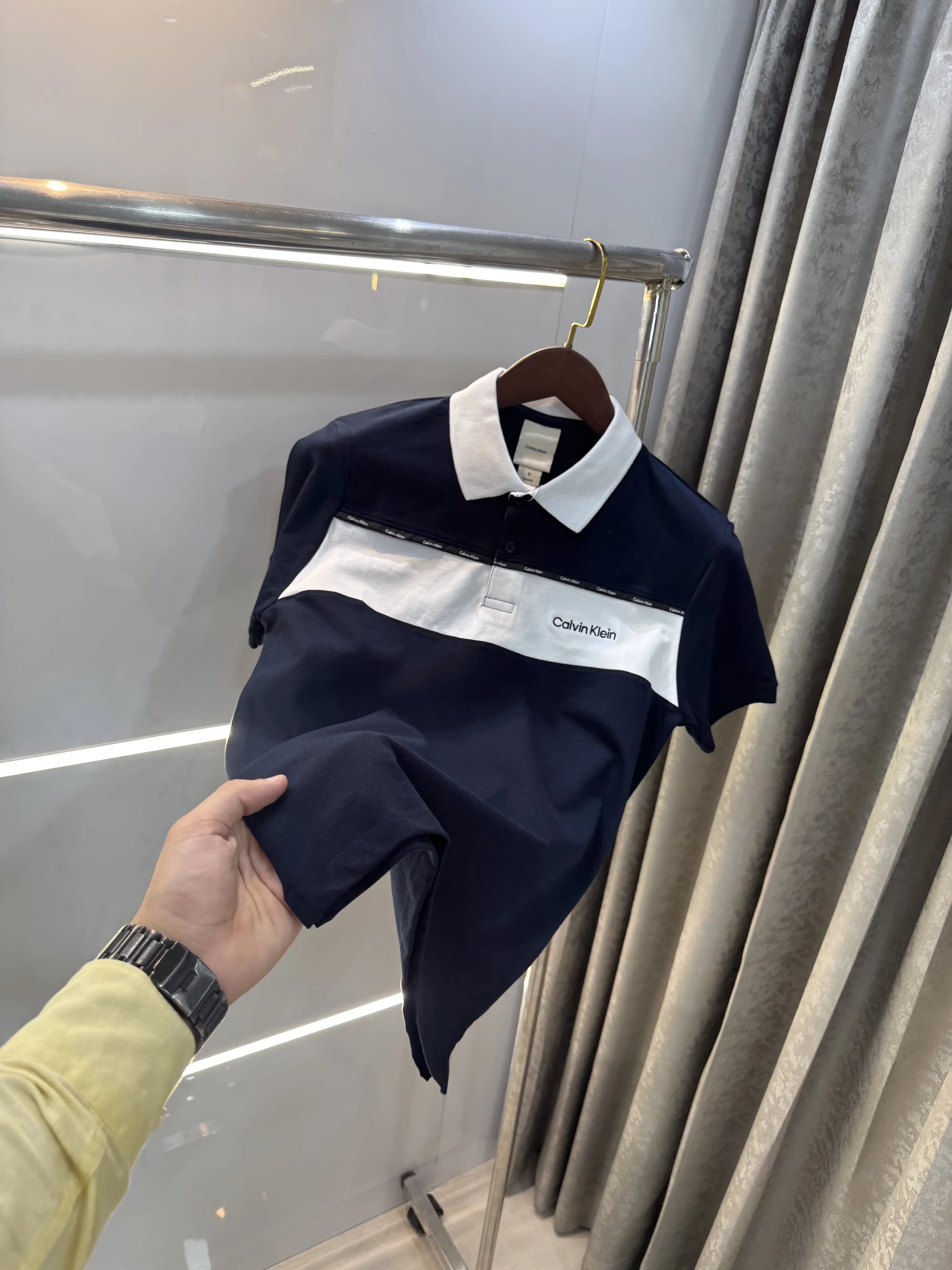 Calvin  Klein Navy Blue Premium Polo T-Shirt
