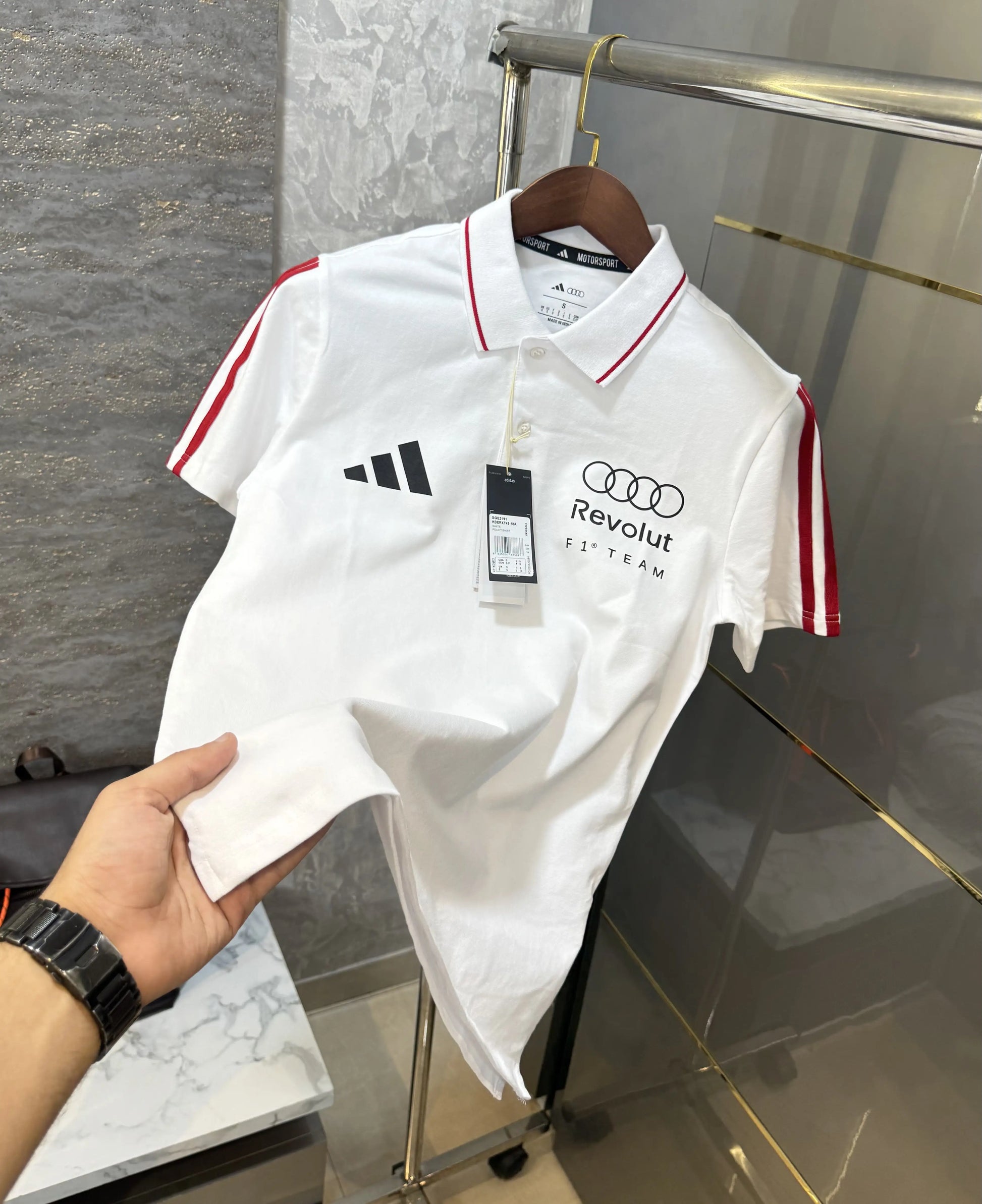 Adida s White Collab Premium Polo T-shirt