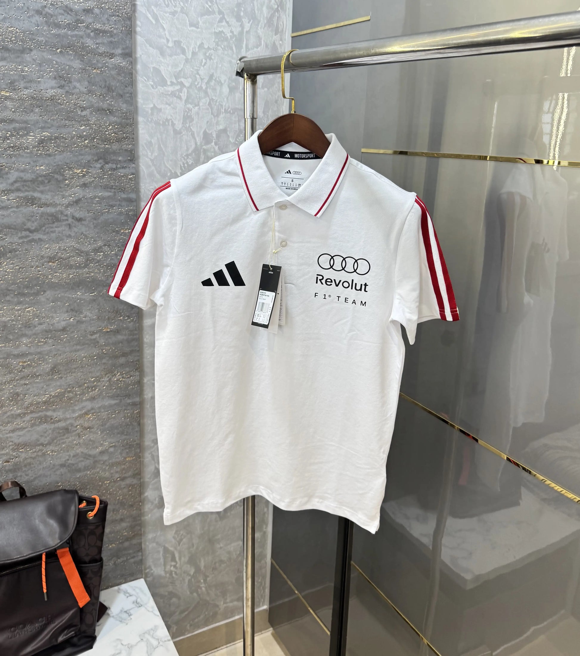 Adida s White Collab Premium Polo T-shirt