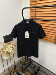 Burberr_y Logo Embroidered Imported Classic Polo T-shirt (DN 618)
