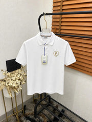Burberr_y Logo Embroidered Imported Classic Polo T-shirt (DN 618)
