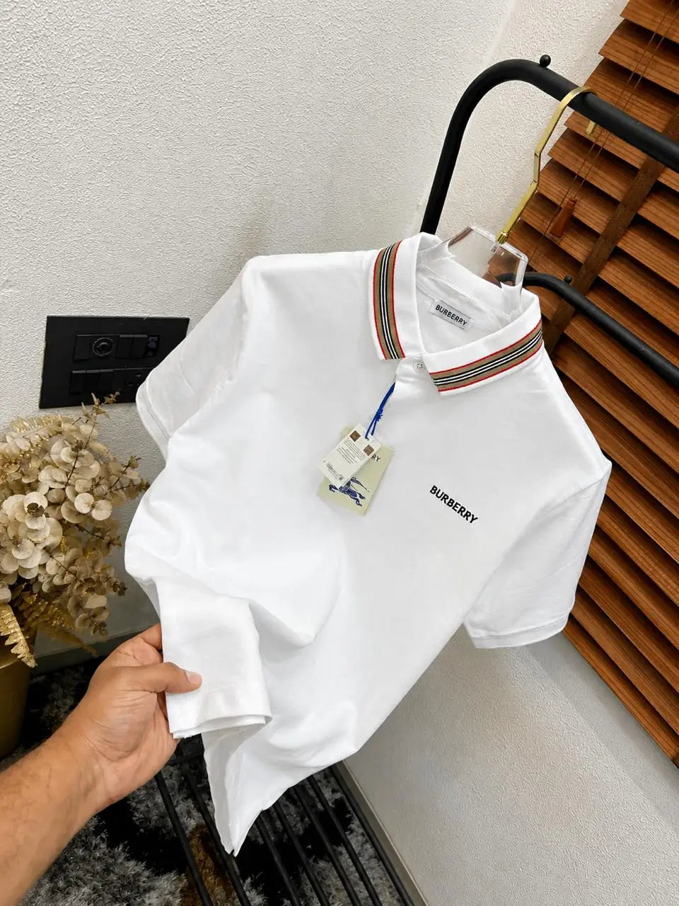 Burberr_y Imported Very Premium Classic Polo T-shirt (DN 618)